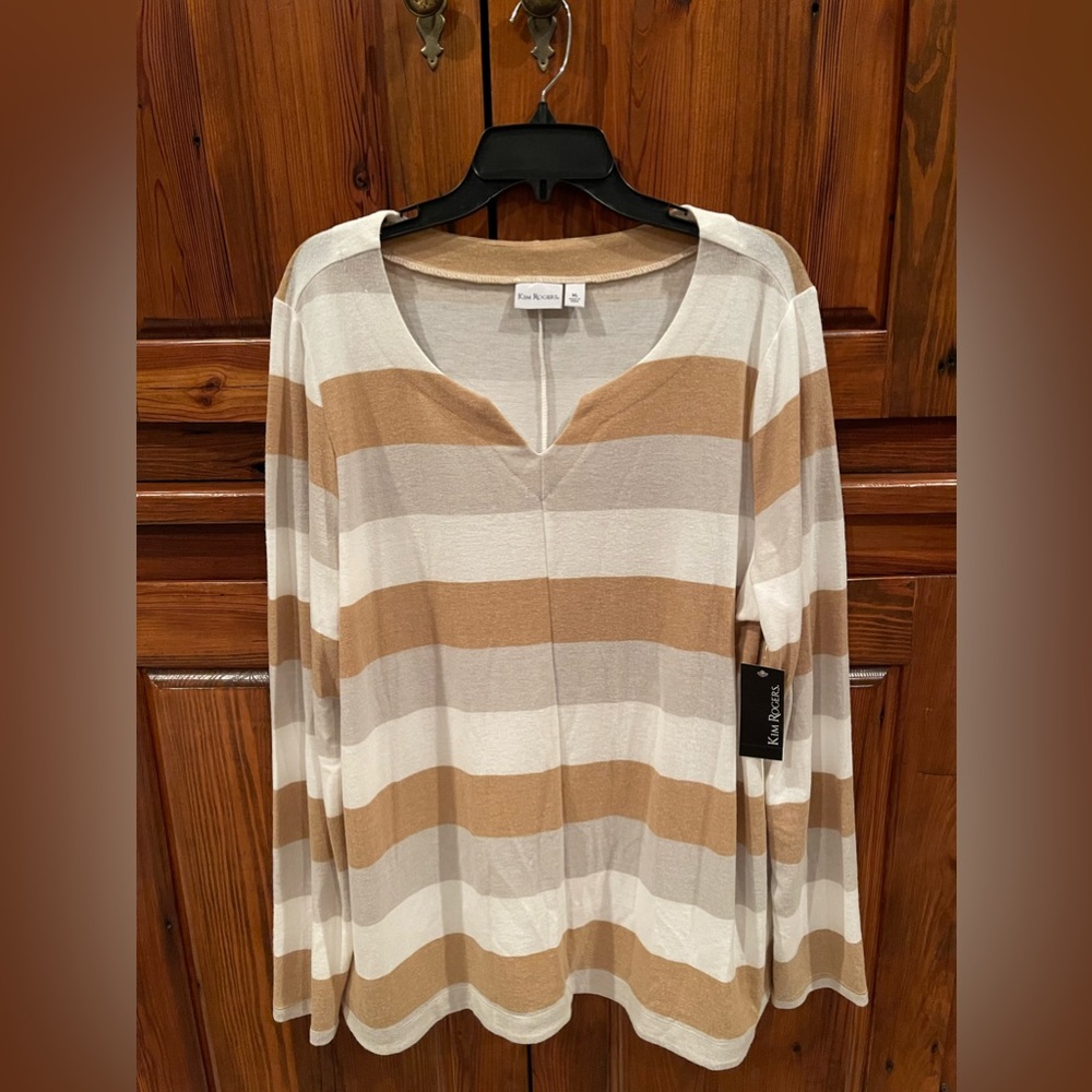 NWT. Kim Rogers casual pullover top. SUPER SOFT!